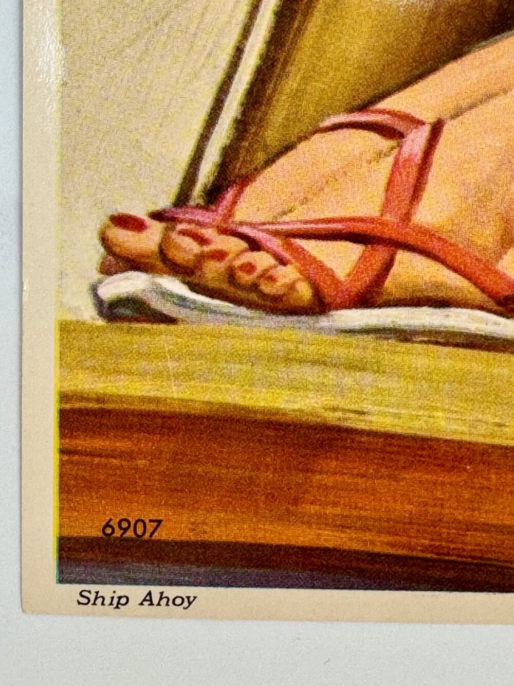 Original 12x17" Lithograph Mid-Century 1945 Glam "Ship Ahoy" by Howard Connolly - Picture 4 of 8